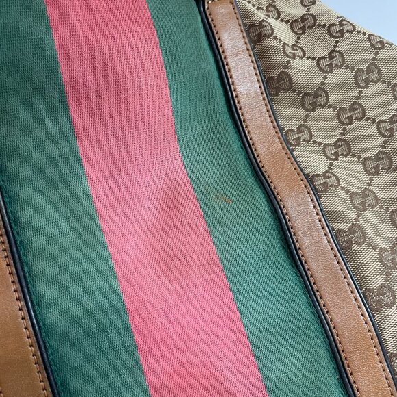 For love2calcar Gucci Brown GG Canvas 2-ways Bag sku# 85768 (gently used) - Picture 15 of 15